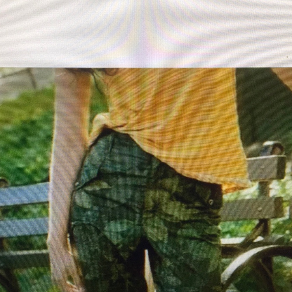 ANTHROPOLOGIE/“RIPLEY”MOSS GREEN LEAF RAW EDGE CARGO SHORTS